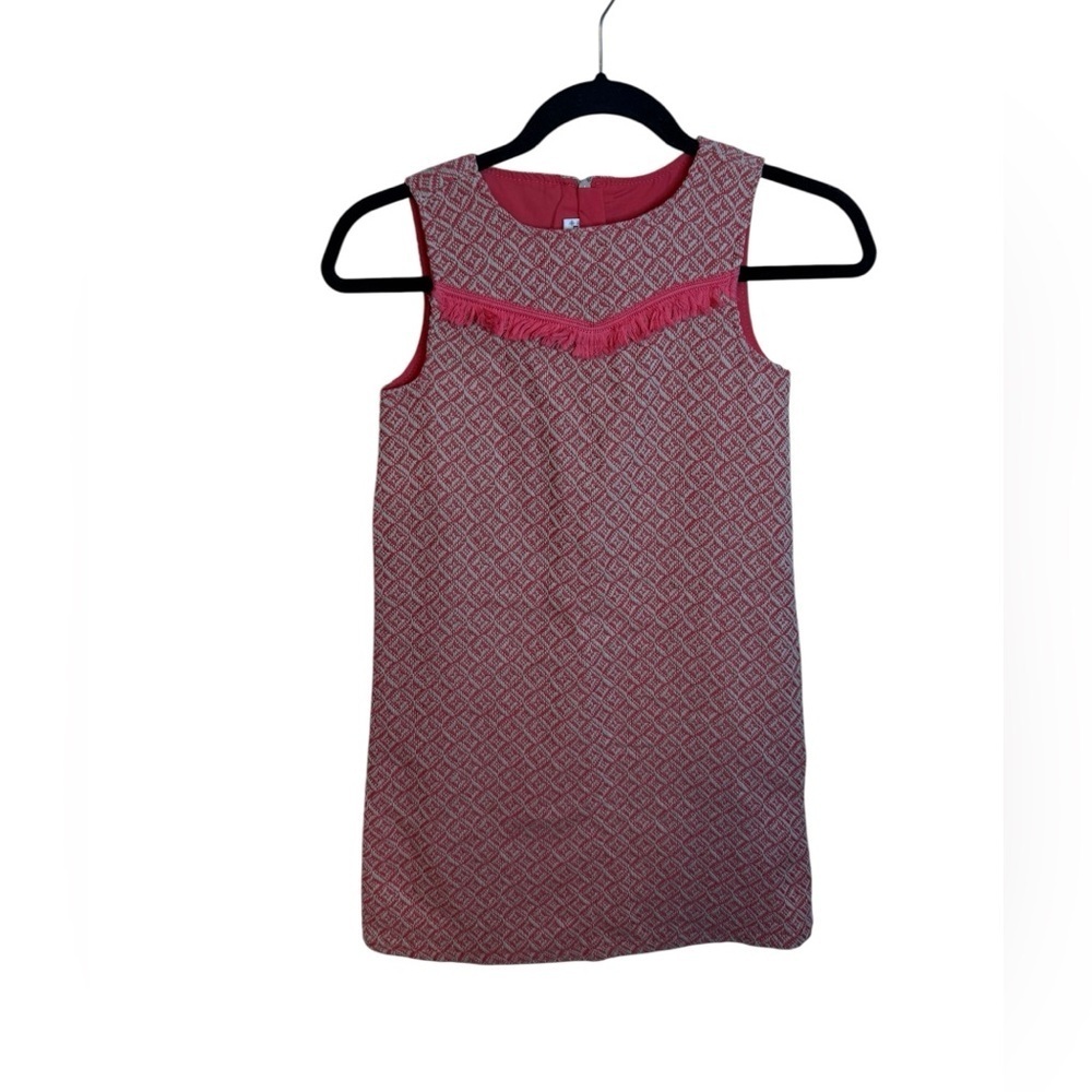LC Waikiki Coral Tweed Fringe Summer Dress